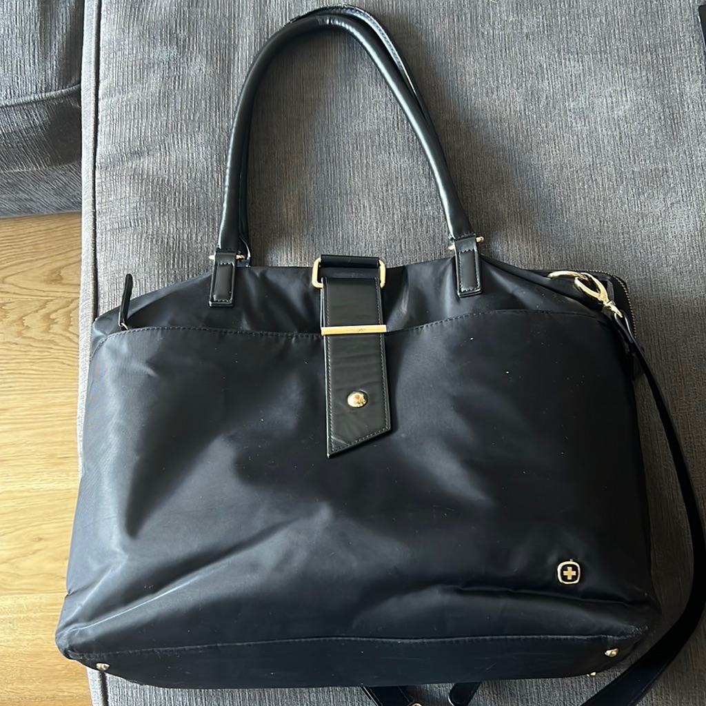 Wenger Ana Laptop Tote With 15.6" Laptop Pocket, Black